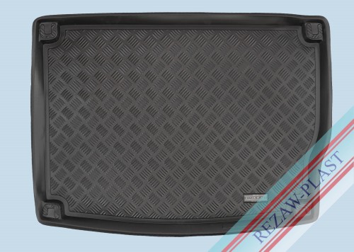 Trunk mat PE with rubber surface fits to: Kia NIRO I 2016 - 2022