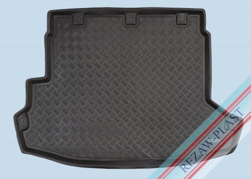 Trunk mat PE with rubber surface fits to: Nissan X - TRAIL II T31 2008 - 2013