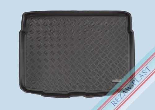 Trunk mat PE with rubber surface fits to: Toyota AURIS II 2012 - 2018