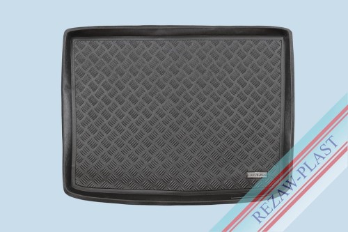 Trunk mat PE with rubber surface fits to: Fiat 500X 2014 - 2023