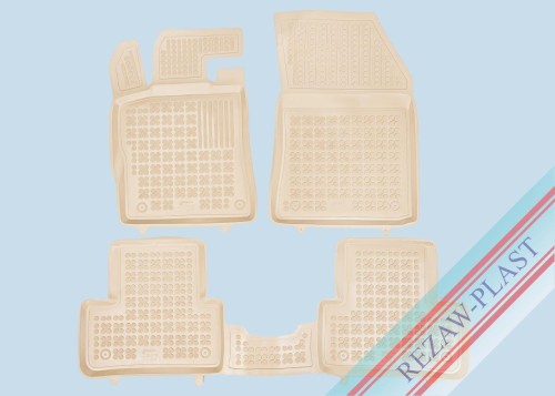 Dywaniki podłogowe beżowe pasują do: DS4 II 2021 - , Opel ASTRA VI L 2021 - , Peugeot 308 III 2021 -