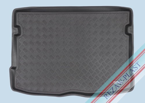 Trunk mat PE with rubber surface fits to: Mercedes GLA II 2019 -