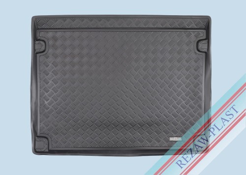 Trunk mat PE with rubber surface fits to: Citroen BERLINGO III, Fiat DOBLO III, E - DOBLO III, Opel COMBO E, Peugeot RIFTER, E - RIFTER, Toyota PROACE CITY VERSO