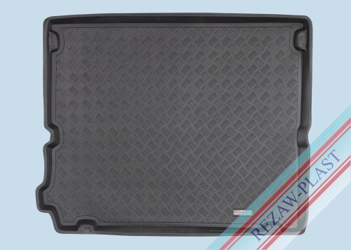 Trunk mat PE with rubber surface fits to: Peugeot 5008 II 2017 - 2024