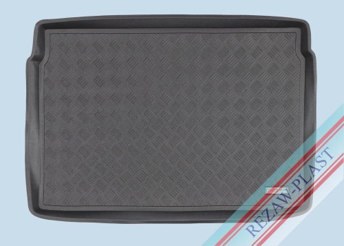 Trunk mat PE with rubber surface fits to: Peugeot 2008 II, e-2008 II 2019 - 