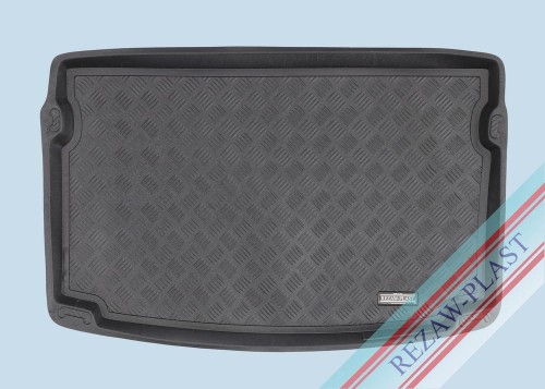 Trunk mat PE with rubber surface fits to: Audi A1 II GB 2018 -