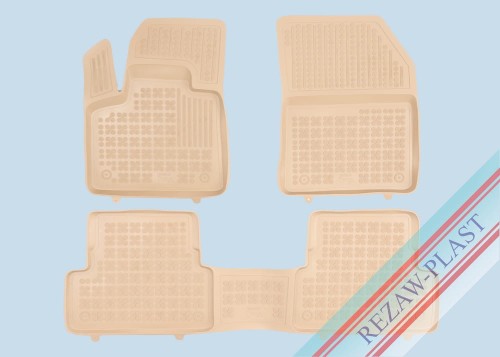 Floor mats beige fit to: Peugeot 3008 II 2020 - 2024