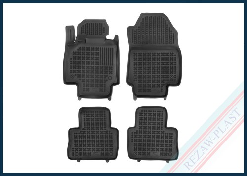 Floor mats black fit to: Toyota RAV4 V 2018 -