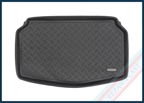 Trunk mat PE with rubber surface fits to: Mazda 2 IV Hybrid 2022 -, Toyota YARIS IV 2020 - 2024