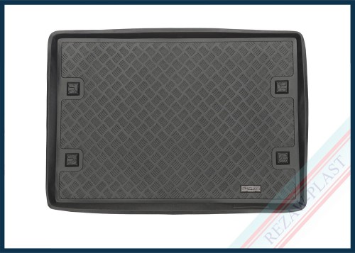 Trunk mat PE with rubber surface fits to: Jeep CHEROKEE KK 2007 - 2012
