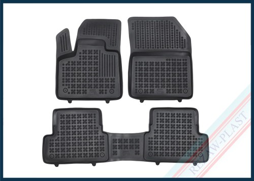 Floor mats black fit to: Peugeot 3008 II 2020 - 2024