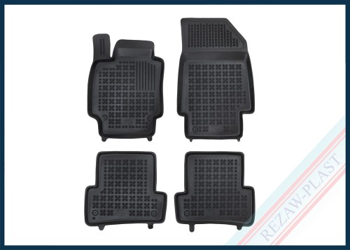 Floor mats black fit to: Renault CAPTUR I 2013 - 2019 , CLIO III 2005 - 2012, CLIO IV 2012 - 2019