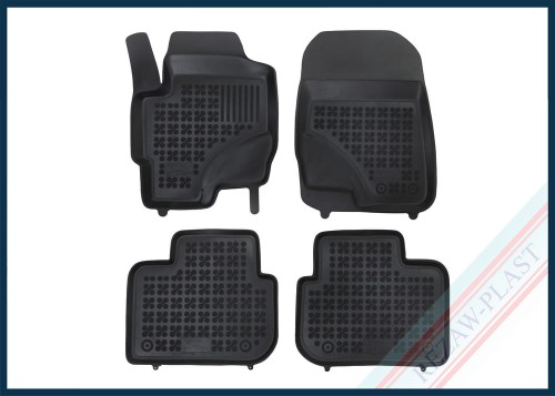 Dywaniki podłogowe czarne pasują do: Mitsubishi COLT VI 2009 - 2012