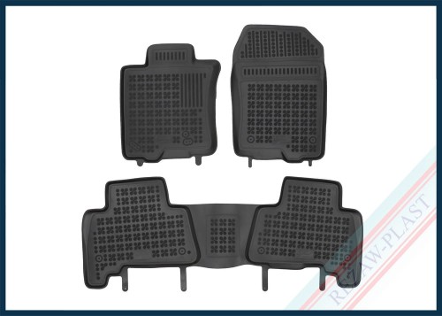 Floor mats black fit to: Toyota LAND CRUISER J150 2009 - 2024