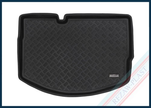 Trunk mat PE with rubber surface fits to: Citroen C3 II 2009 - 2016