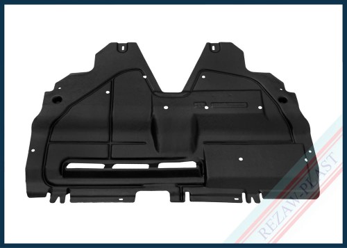 Bottom engine cover - middle part fits to: Peugeot 206 1998 - 2012, 206+ 2009 - 2012