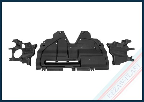 Osłona dolna silnika - komplet pasuje do: Peugeot 206 1998 - 2012, 206+ 2009 - 2012