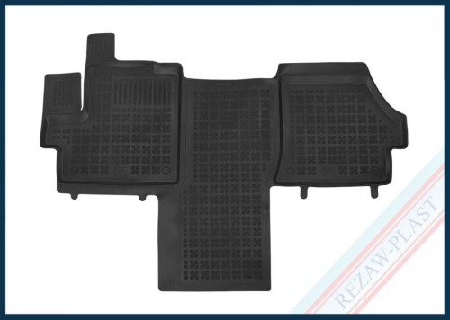 Floor mats black fit to: Citroen JUMPER II 2006 -, Dodge RAM PROMASTER 2014 - 2020, Fiat DUCATO III 2006 -, e-Ducato III 2021 -, Opel MOVANO C III 2022 -, Peugeot BOXER II 2006 -