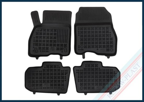 Floor mats black fit to: Nissan LEAF I (ZE0) 2013 - 2017, LEAF II (ZE1) 2017 -