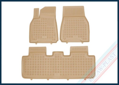 Floor mats beige fit to: Tesla Model Y 2020 -