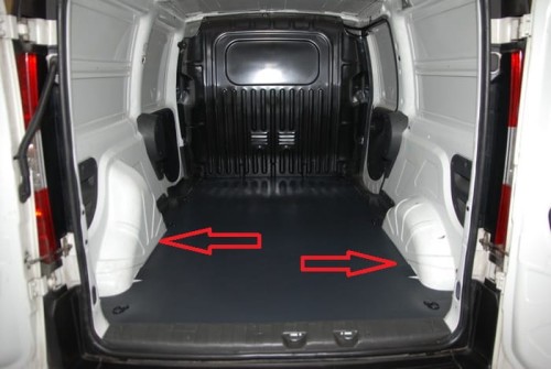 Wykładzina Cargo pasuje do: Citroen BERLINGO III, Fiat DOBLO III, E - DOBLO III,  Opel COMBO E , Peugeot PARTNER III, Toyota PROACE CITY VERSO