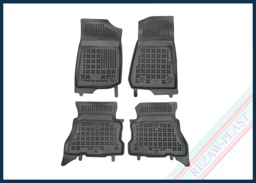Dywaniki podłogowe czarne pasują do: Jeep WRANGLER UNLIMITED JL 2018 -