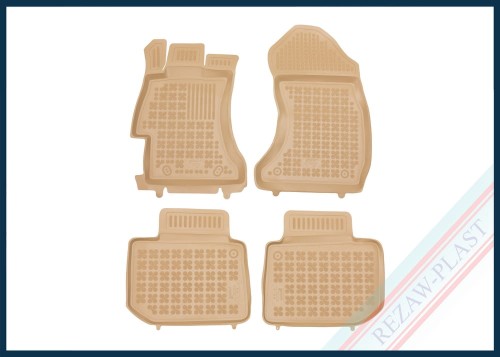 Floor mats beige fit to: Subaru LEVORG 2014 - 2018, WRX STI 2014 - 2020 , XV I 2011 - 2018