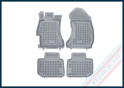 Dywaniki podłogowe szare pasują do: Subaru LEVORG 2014 - 2018, WRX STI 2014 - 2020 , XV I 2011 - 2018