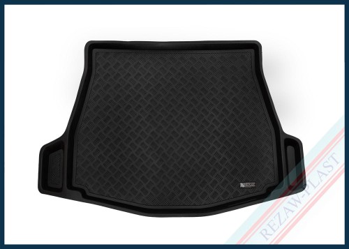 Trunk mat PE with rubber surface fits to:Subaru Solterra 2022 -, Toyota bZ4X 2022 -