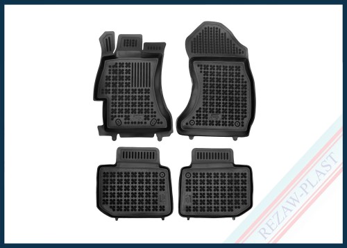 Floor mats black fit to: Subaru LEVORG 2014 - 2018, WRX STI 2014 - 2020 , XV I 2011 - 2018