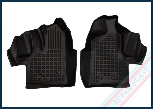 Floor mats black fit to: Ford TRANSIT IV 2015 - 2021