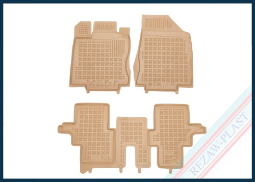 Floor mats beige fit to: Infiniti QX60 I 2013 - 2020