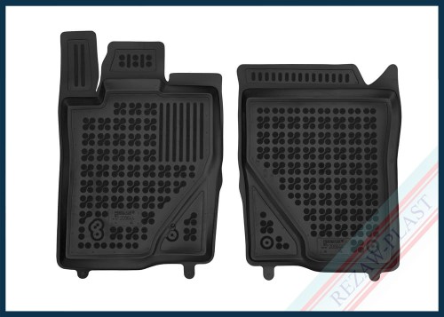 Floor mats black fit to: Ford RANGER VI 2022 -, Volkswagen AMAROK II 2022 -