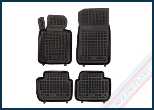 Dywaniki podłogowe czarne pasują do: BMW 3 (E46, E90, E91) 1998 - 2013