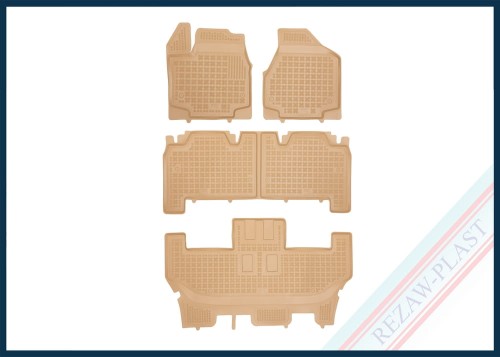Floor mats beige fit to: Chrysler PACIFICA II 2016 -