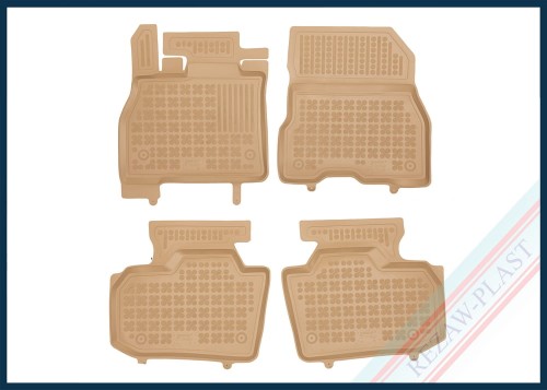 Floor mats beige fit to: Nissan LEAF I (ZE0) 2010 - 2013
