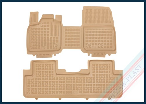 Floor mats beige fit to: Nissan ARIYA 2022 -