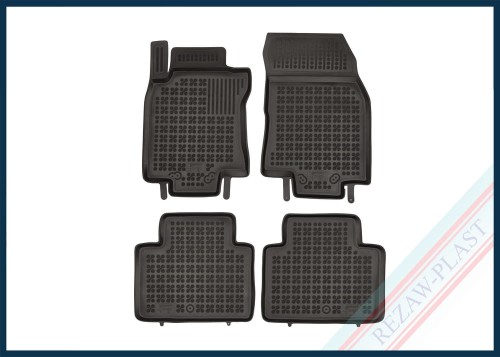Floor mats black fit to: Nissan ROGUE II 2014 - 2020, X - TRAIL III T32 2013 - 2021, Renault KOLEOS II 2016 -