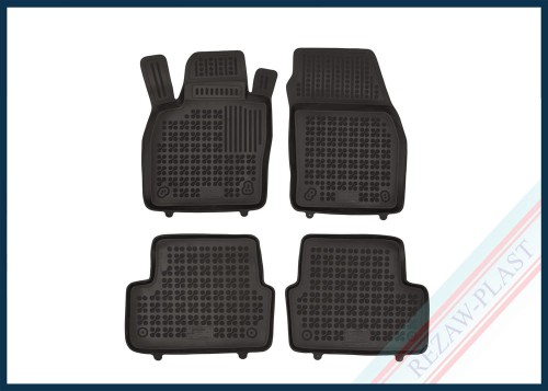 Dywaniki podłogowe czarne pasują do: Seat ARONA 2017 - , IBIZA V 2017 -
