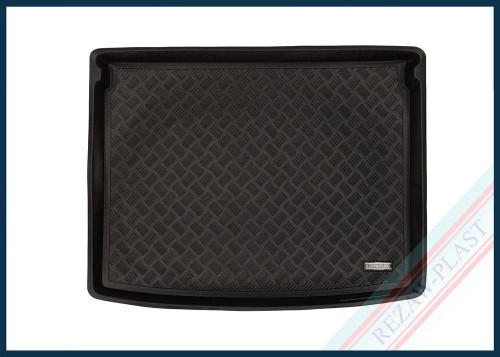 Trunk mat PE with rubber surface fits to: Hyundai KONA II 2023 -