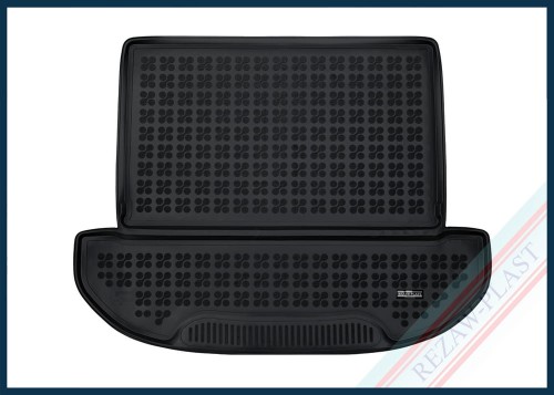 Trunk mat black fits to: Hyundai SANTA FE IV 2020 -