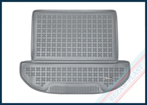 Trunk mat grey fits to: Hyundai SANTA FE IV 2020 -