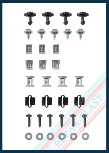 Clips for installation to the engine cover: Audi A6