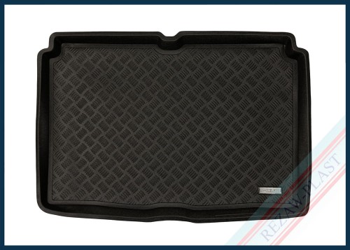 Trunk mat PE with rubber surface fits to: Mercedes GLA II 2019 -