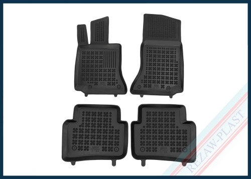 Dywaniki podłogowe czarne pasują do: Mercedes W206 C - KLASA 2021 -, S206 C - KLASA 2021 -, C43 C - KLASA AMG 2021 -