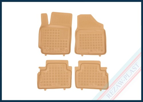 Floor mats beige fit to: Hyundai Kona II 2023 -