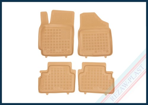 Floor mats beige fit to: Hyundai Kona II 2023 -
