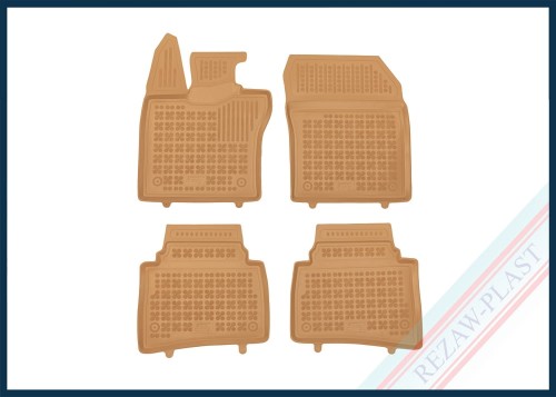 Floor mats beige fit to: Toyota PRIUS V (XW60) 2023 -