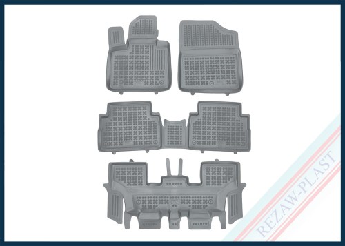 Floor mats grey fit to: Hyundai SANTA FE IV 2020 -