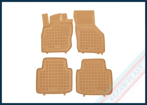 Dywaniki podłogowe beżowe pasują do: Volkswagen PASSAT B9 2024 -